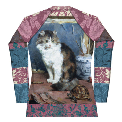 Odd Couple Brocade Patchwork Rash Guard