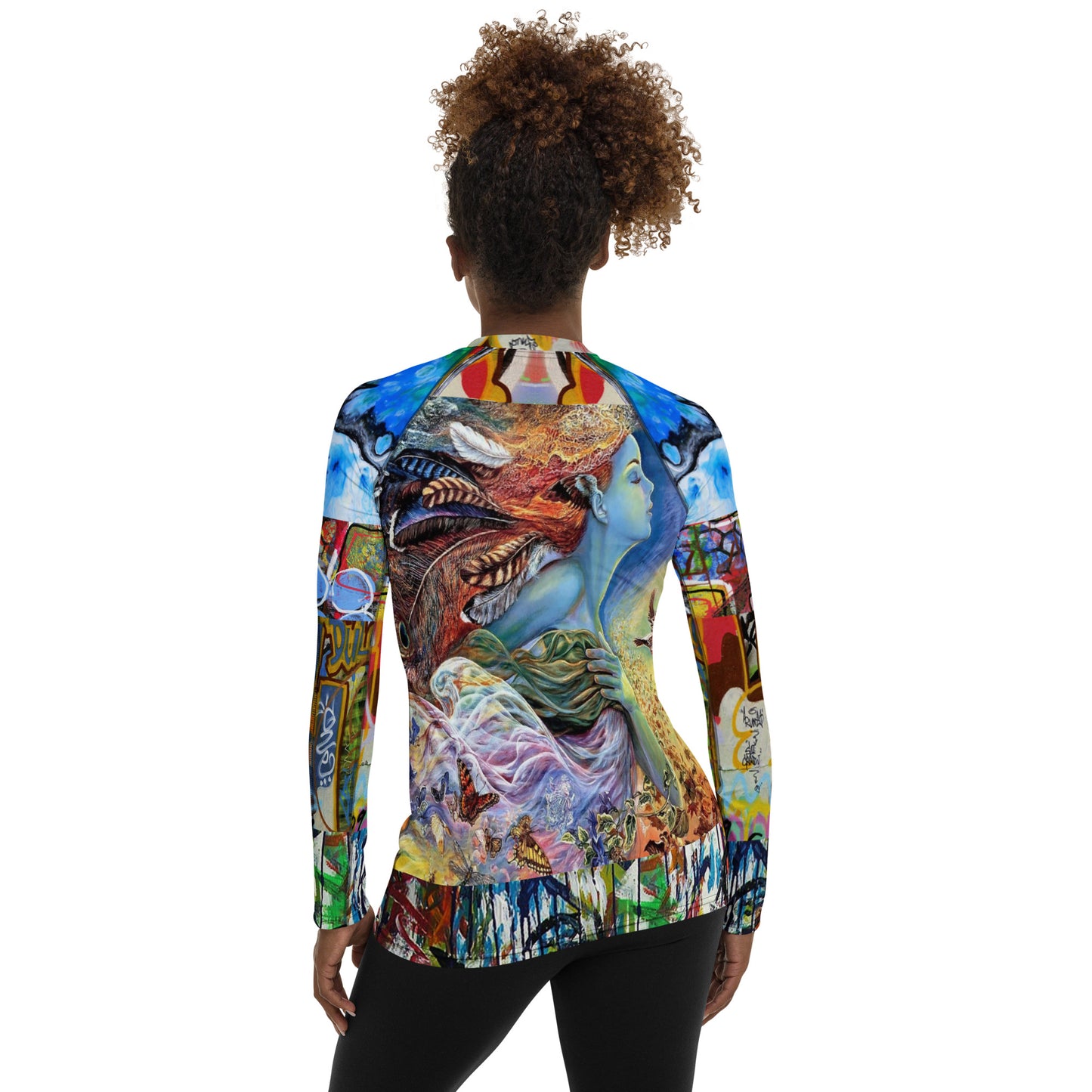 Vesuvia Graffiti Juxtapose Rash Guard