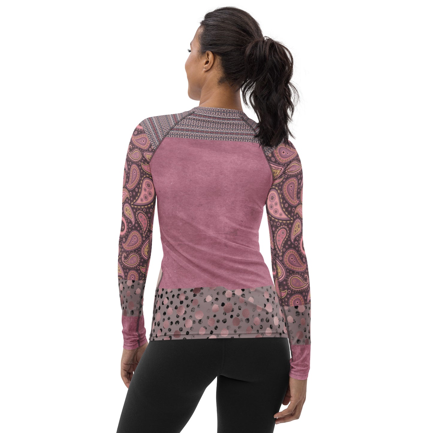 Adios! Pink Paisley Rash Guard