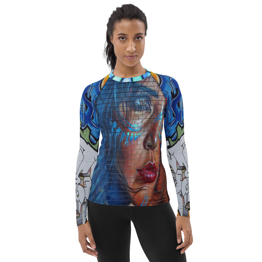 Rash Guard Indigo Girl Azul Graffiti