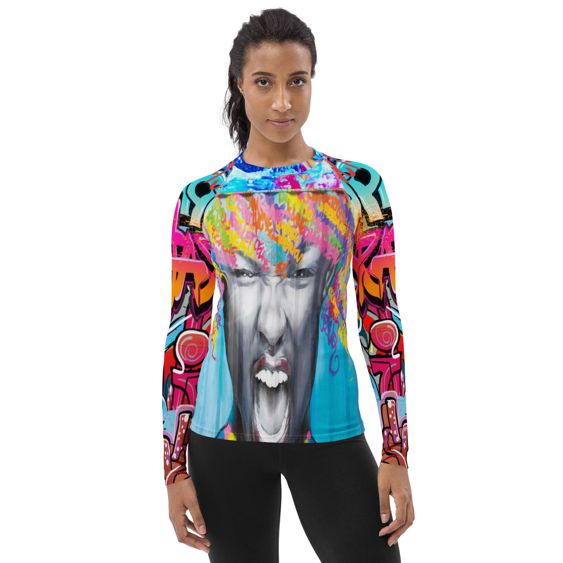 Exhilaration Graffiti Rash Guard