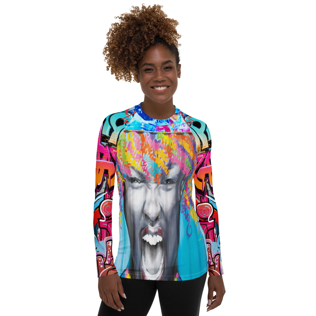 Exhilaration Graffiti Rash Guard