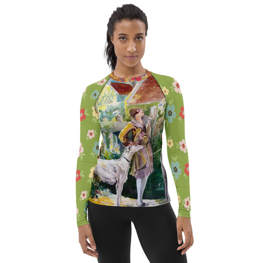 Lovely Day Greyhound Dog Rash Guard