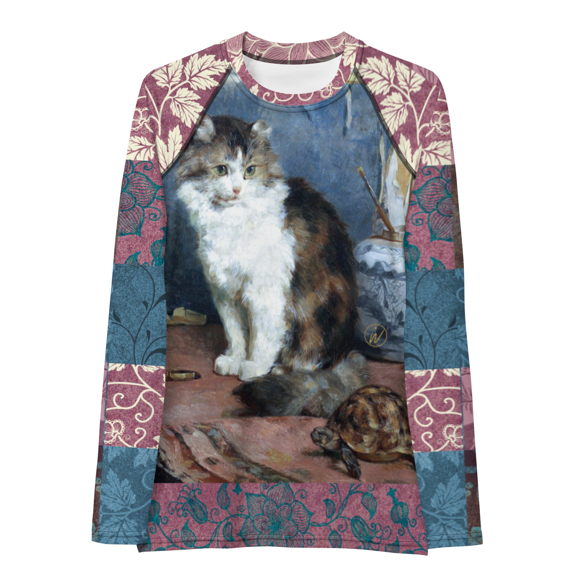 Odd Couple Brocade Patchwork Rash Guard