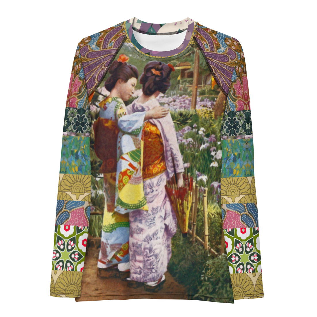 Kyoto Gardens Batiq Patchwork Rash Guard