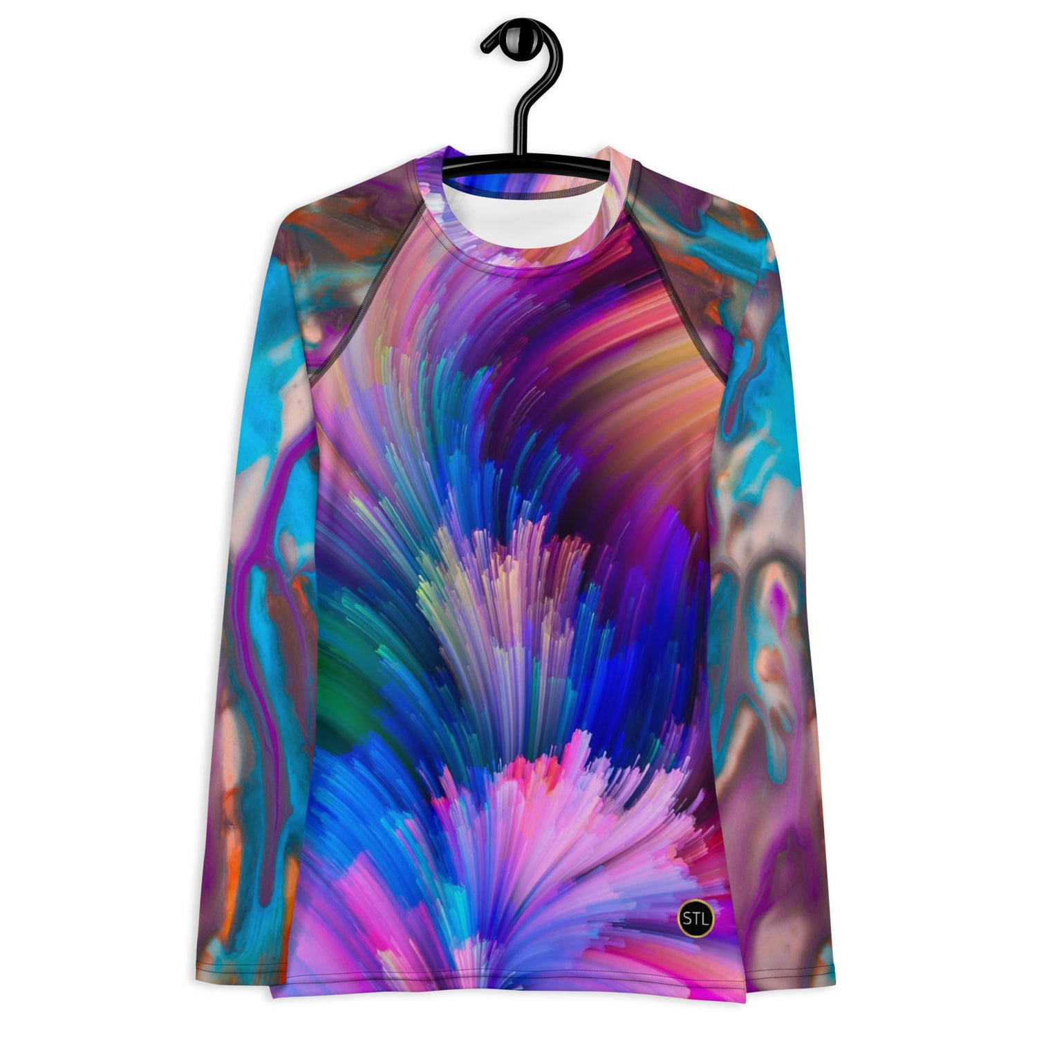 Purple Haze Psychedelic Swirl Rash Guard