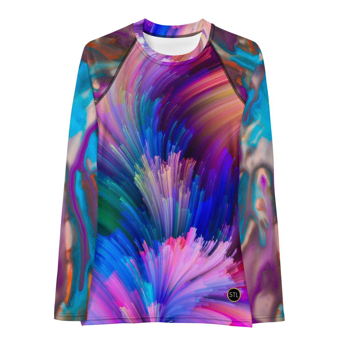 Purple Haze Psychedelic Swirl Rash Guard