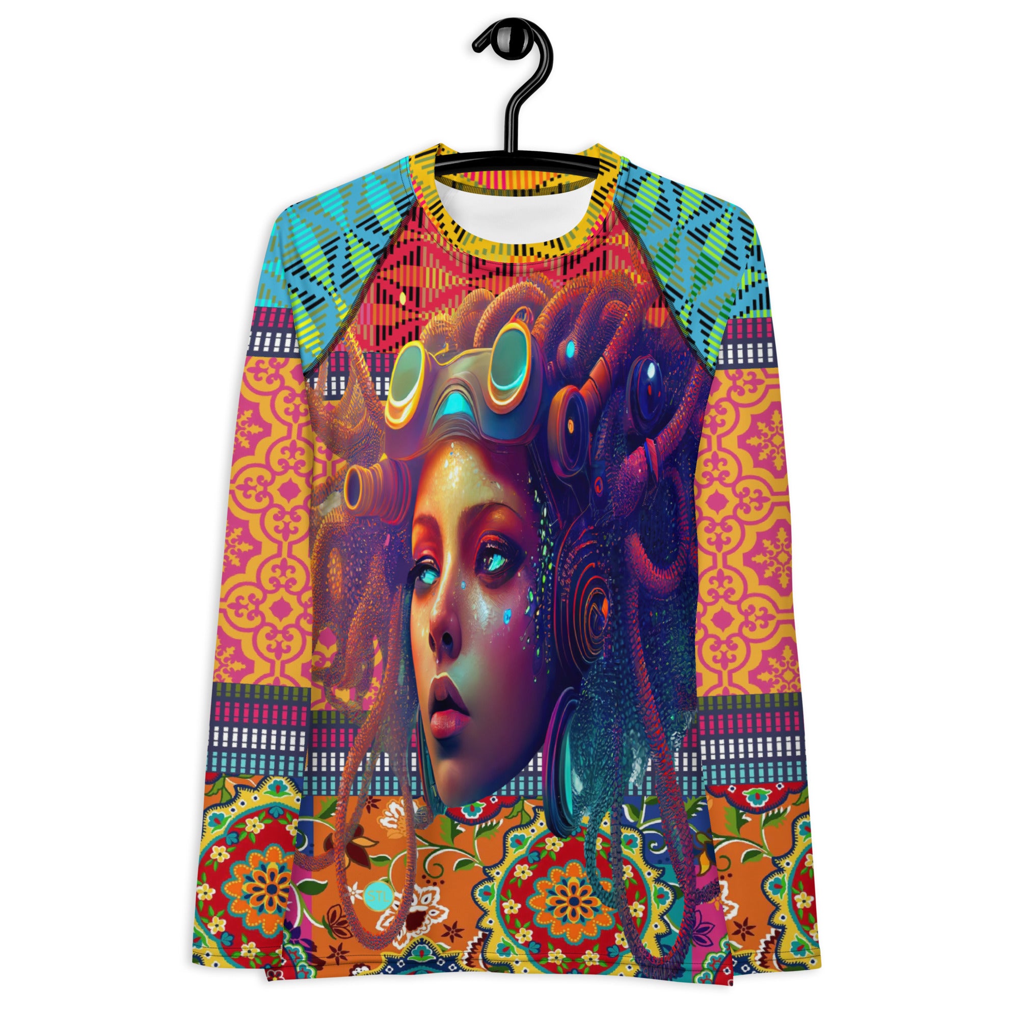 Time Traveler Psychedelic Rash Guard