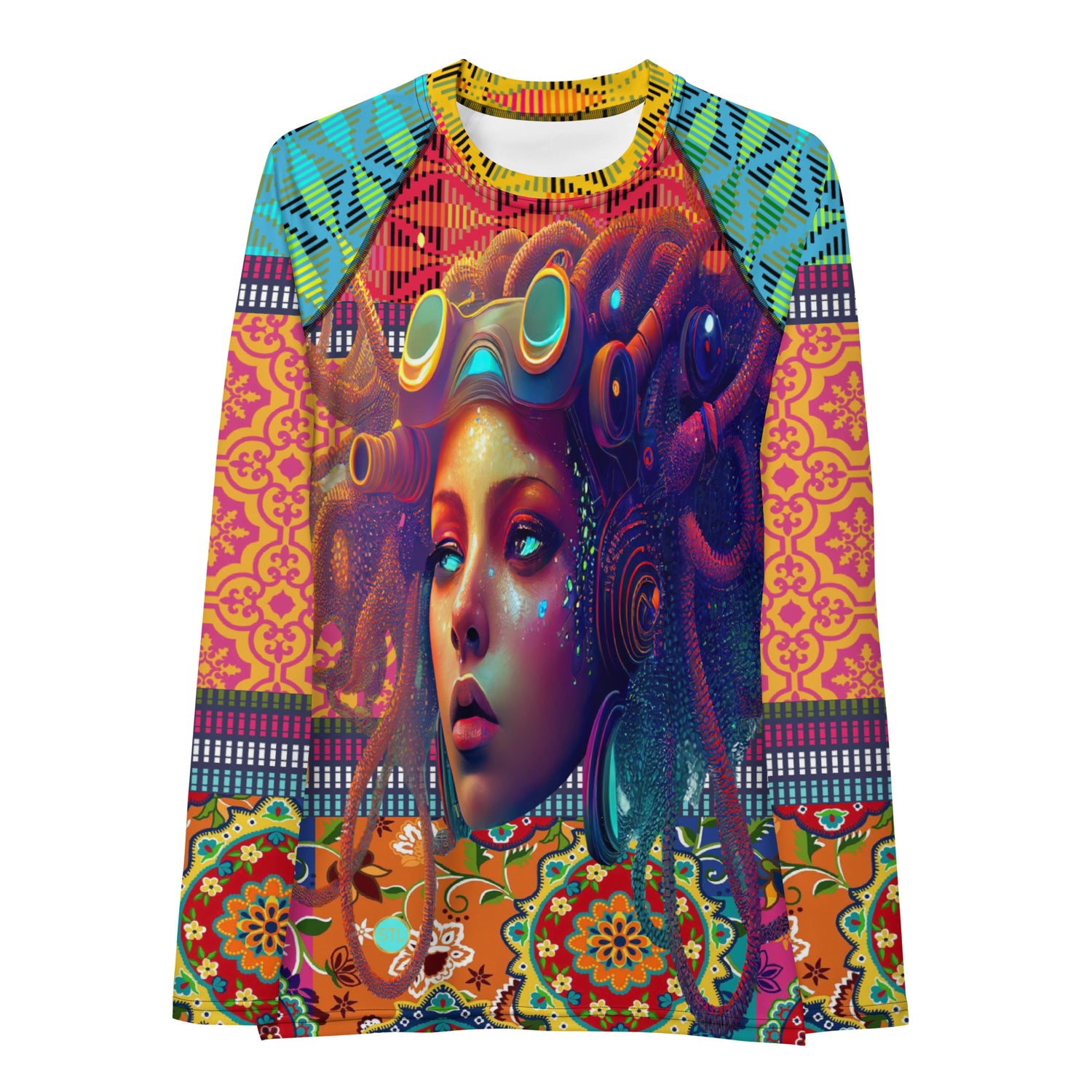 Time Traveler Psychedelic Rash Guard