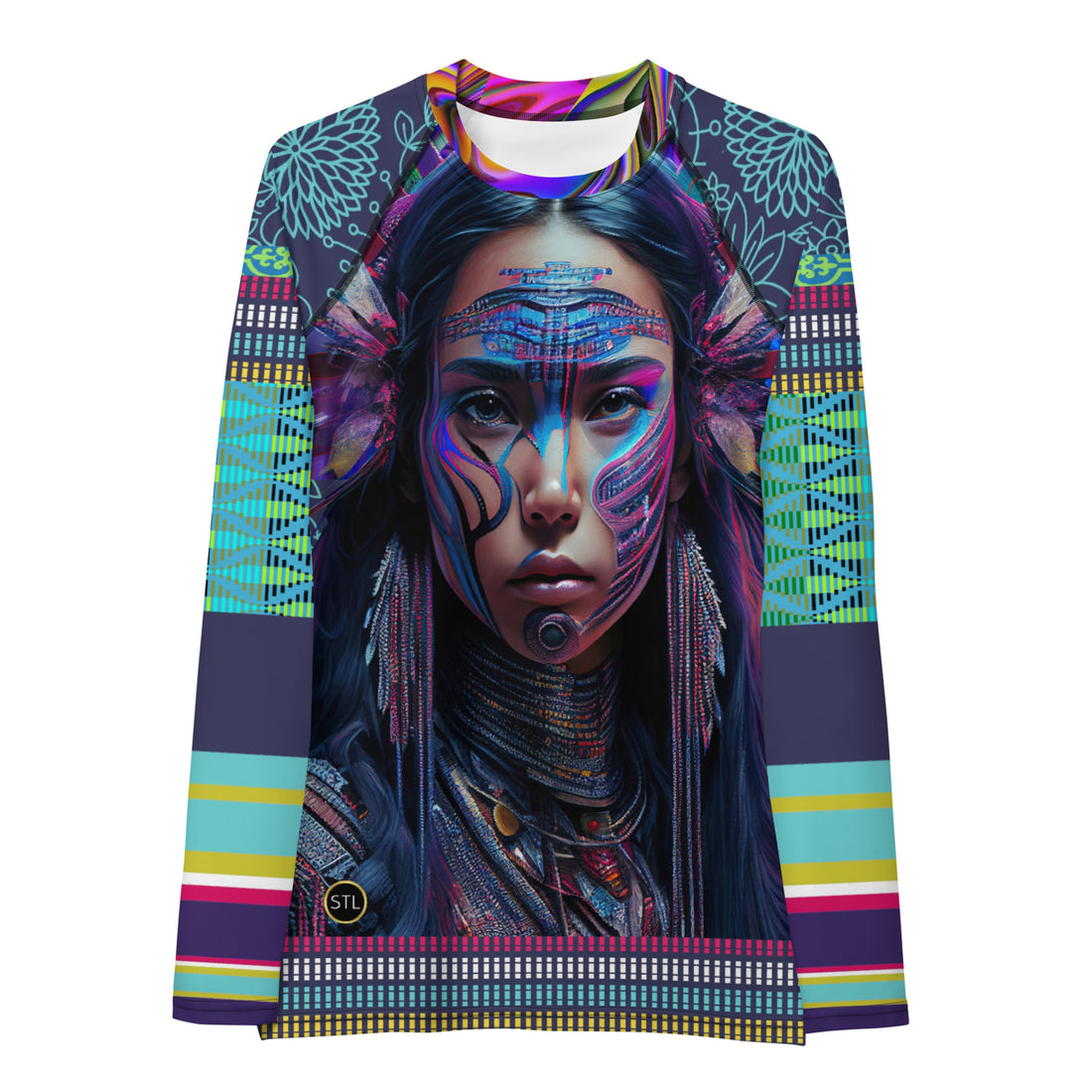 Nimiipuu Nez Perce - Rash Guard con luces de medianoche