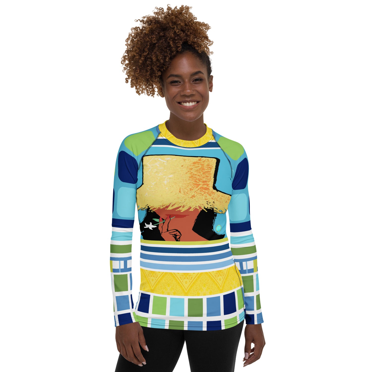 Tahiti Girl Bright Lights Rash Guard