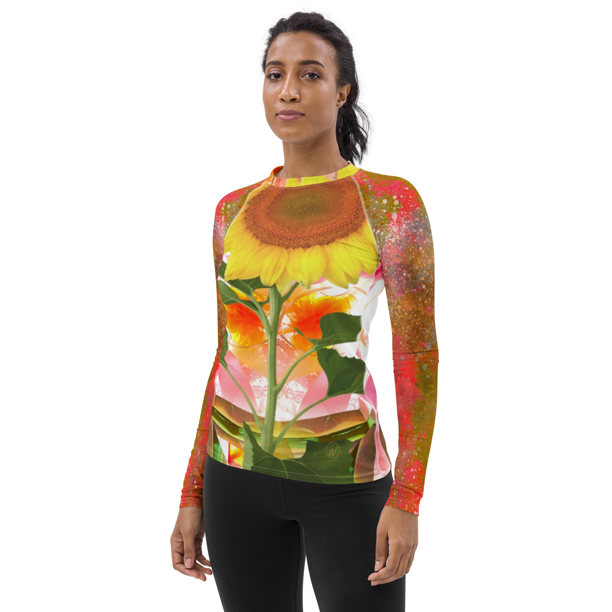 Sunflowery Day Rash Guard