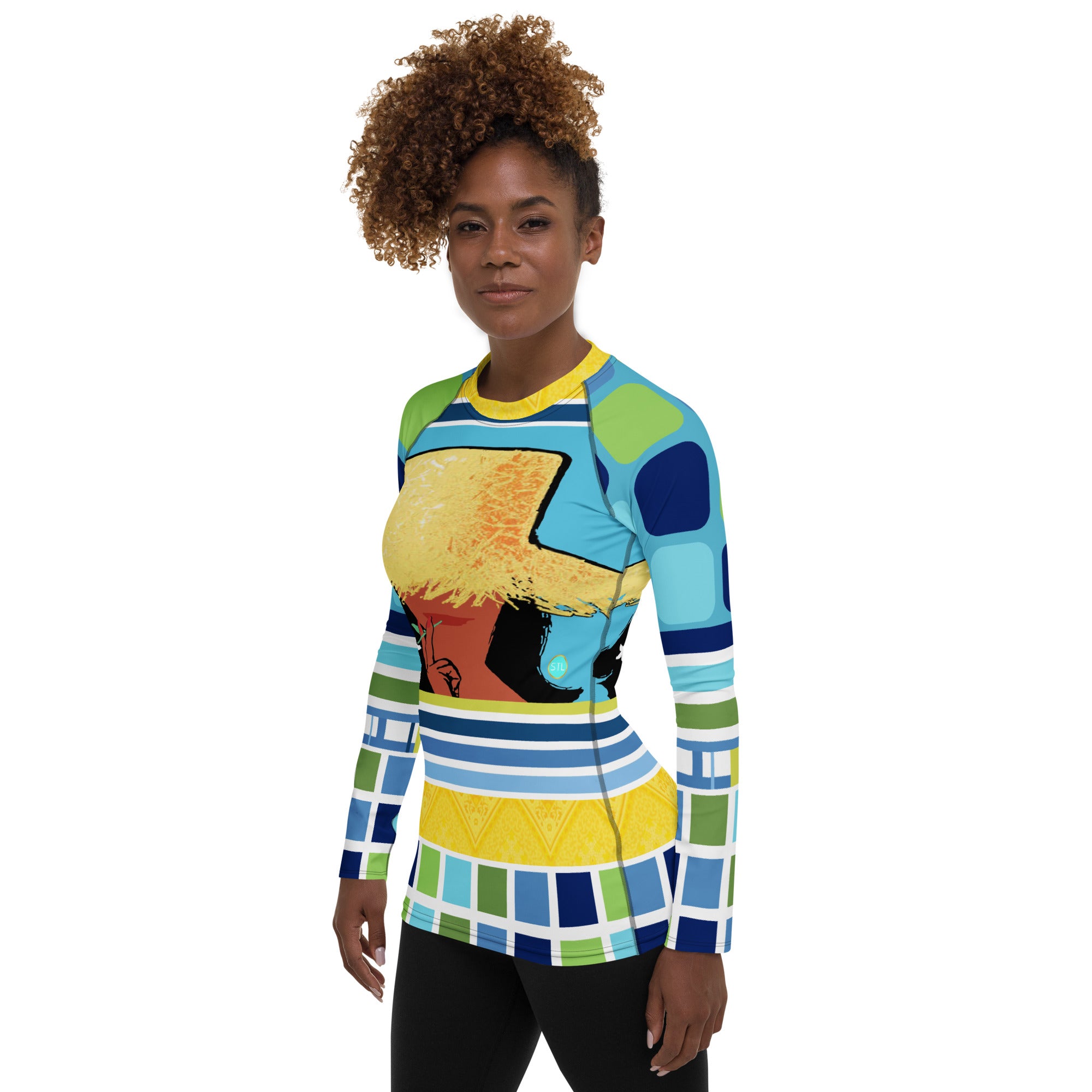 Tahiti Girl Bright Lights Rash Guard