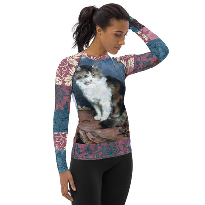 Odd Couple Brocade Patchwork Rash Guard