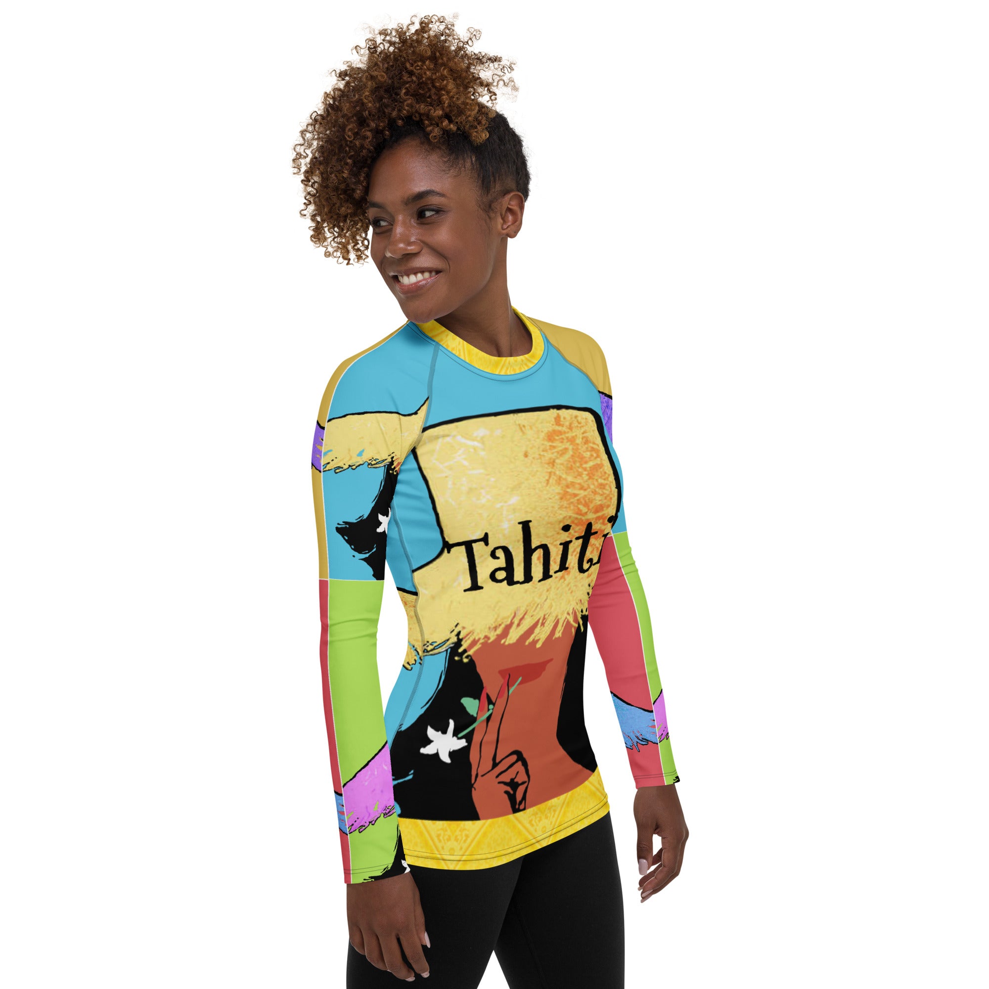 Rash Guard para niña de Tahití