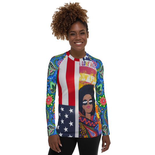 American Woman Redux Rash Guard