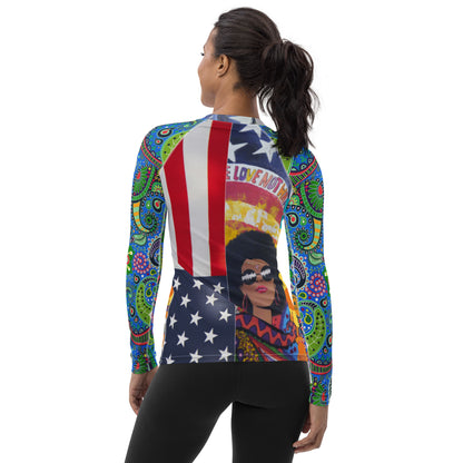 American Woman Redux Rash Guard