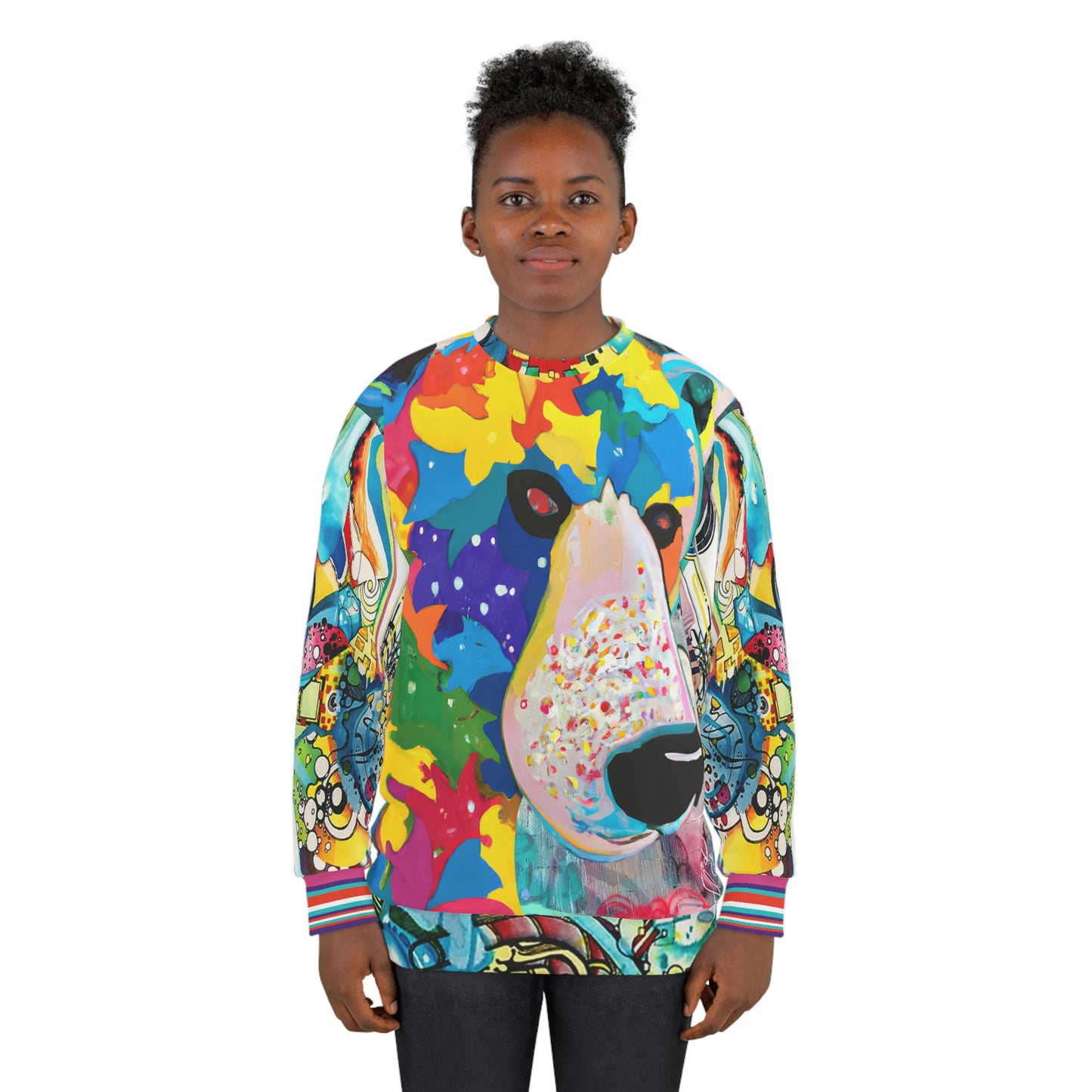 Bear-y Grizzlie Pop Art Unisex Sweatshirt