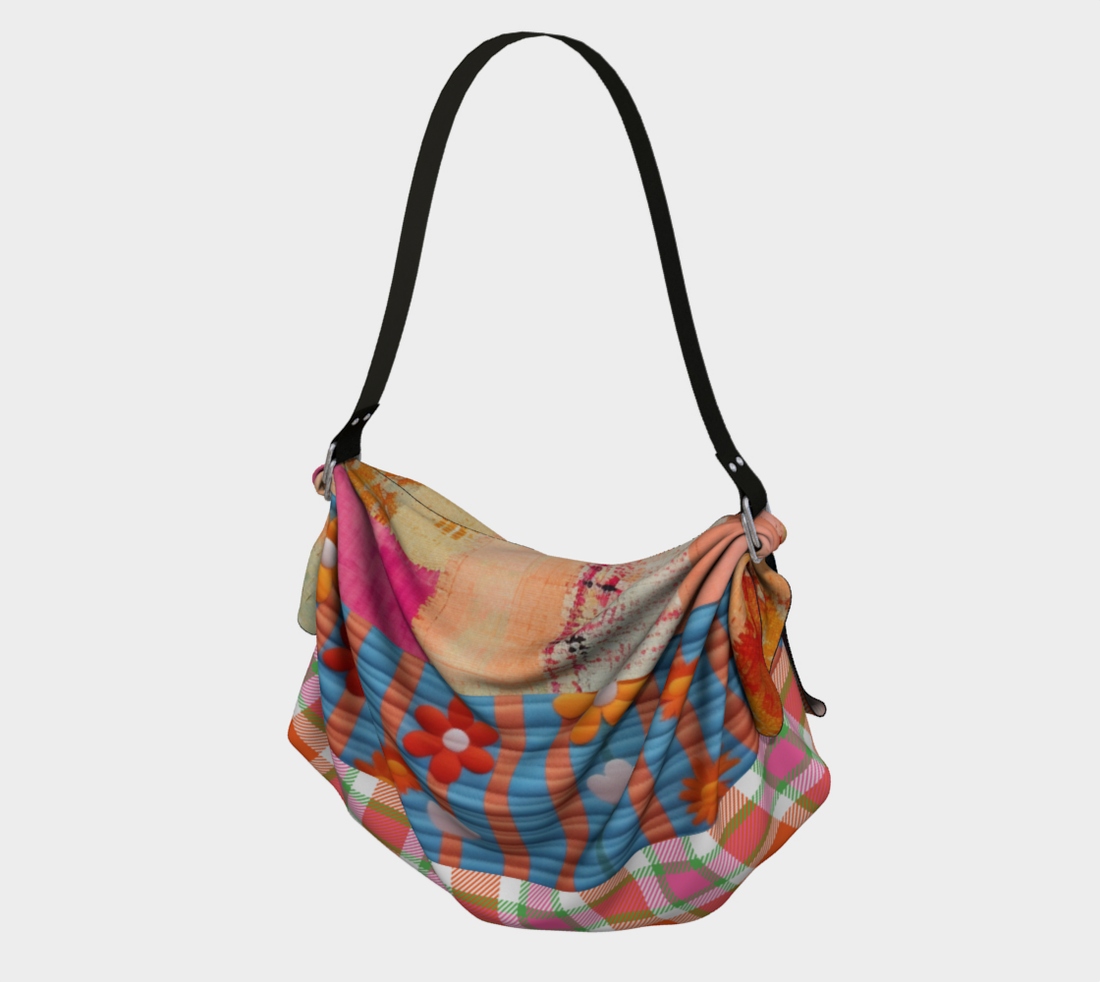 Bolso tipo bufanda estilo hobo con estampado de calabazas