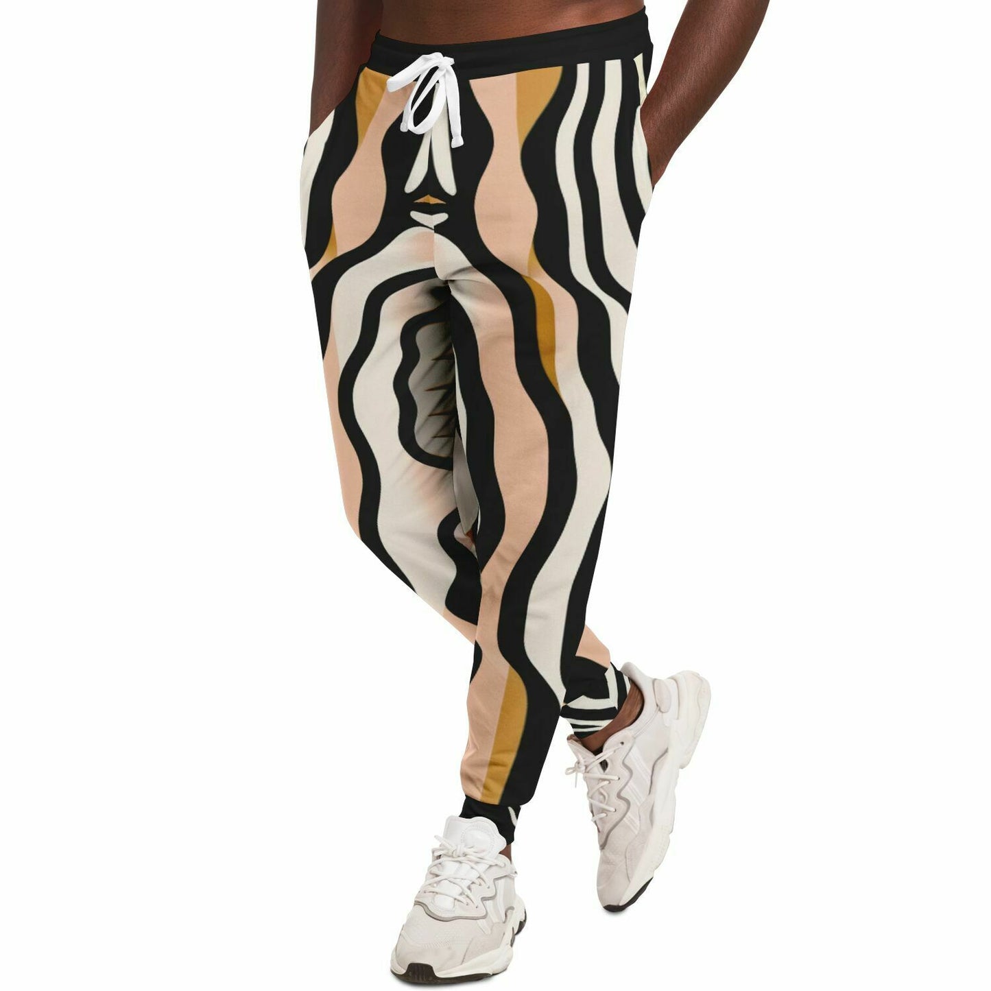 Ballerina in Garden Zebra Floral Eco-Poly Unisex Joggers