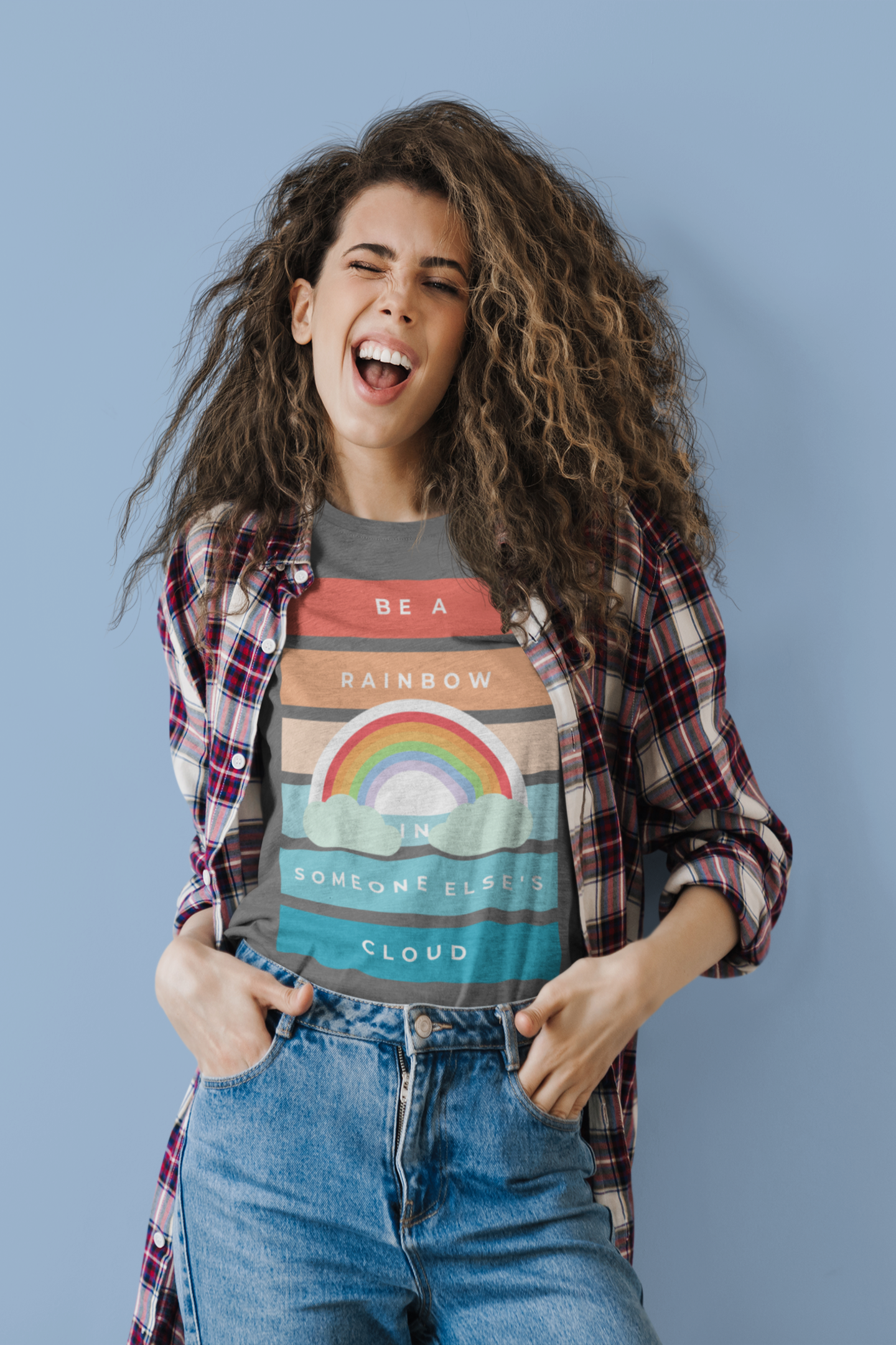 Be A Rainbow of Positivity Short Sleeve Unisex Softstyle Tee