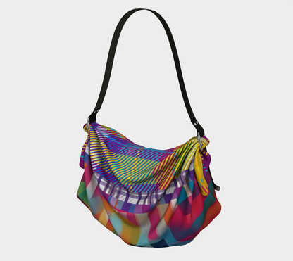 Time in Nashville Geo Plaid Hobo Scarf Bag