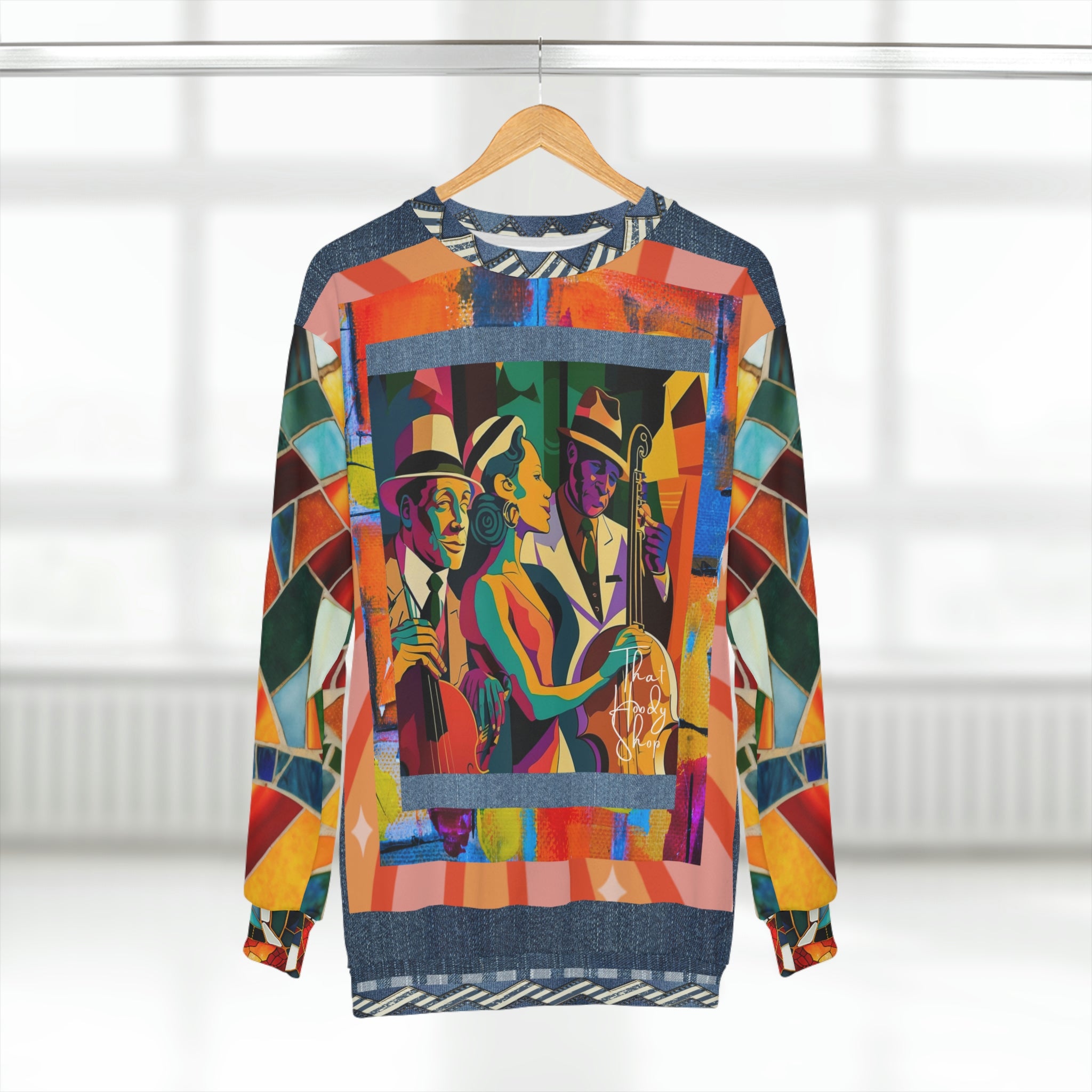 Cotton Club Jazz Trio on Bass Unisex Sweatshirt