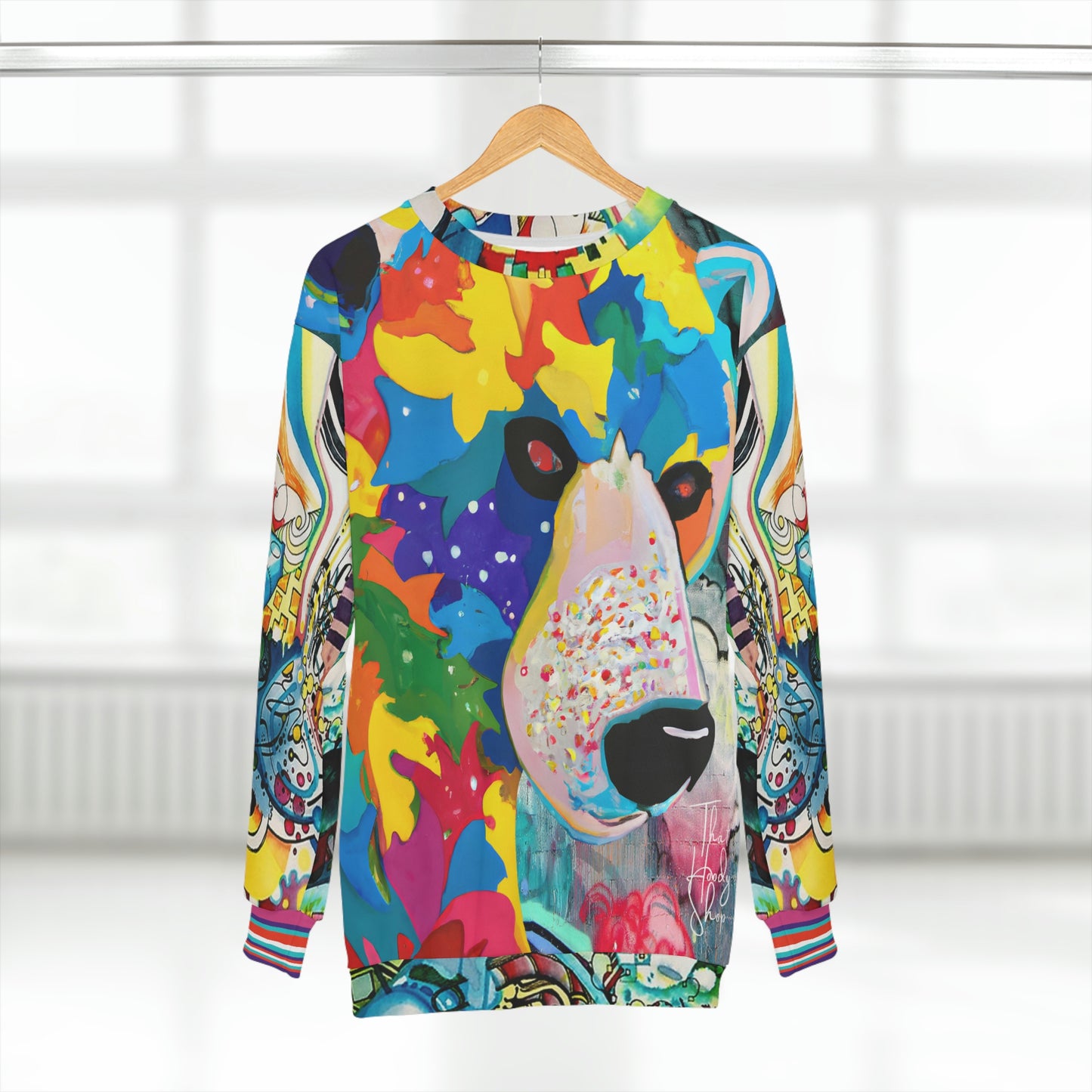 Bear-y Grizzlie Pop Art Unisex Sweatshirt