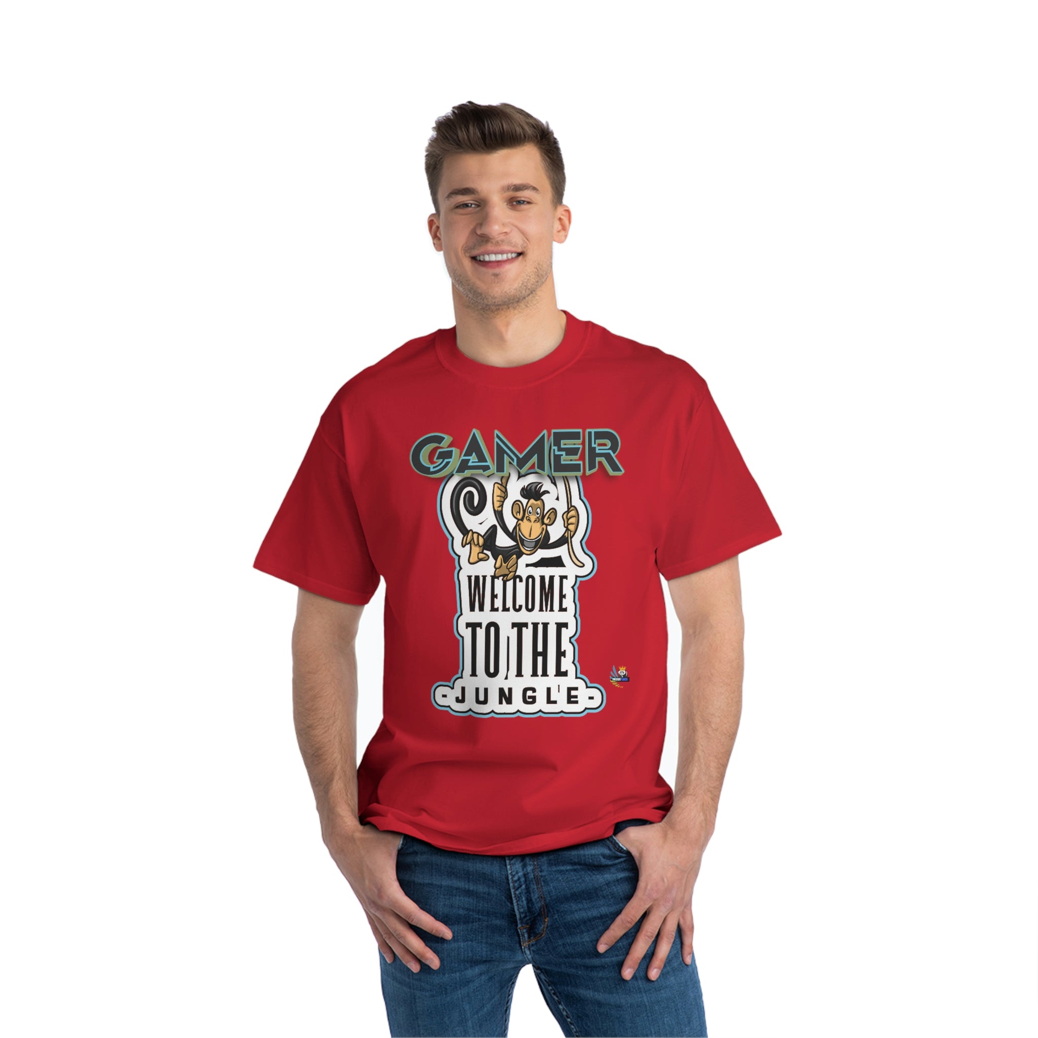 Bienvenido a la camiseta para juegos unisex Jungle Heavyweight 