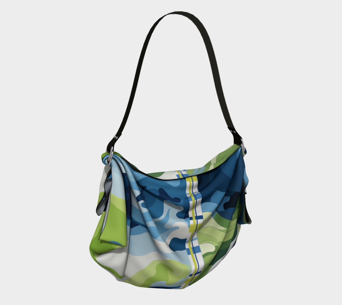 Bolso Hobo Bufanda Azul Tequila Lima