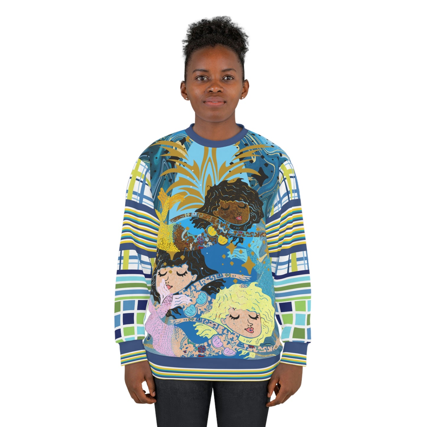 Goddess of the Sea Mermaid Design Unisex Sweatshirt