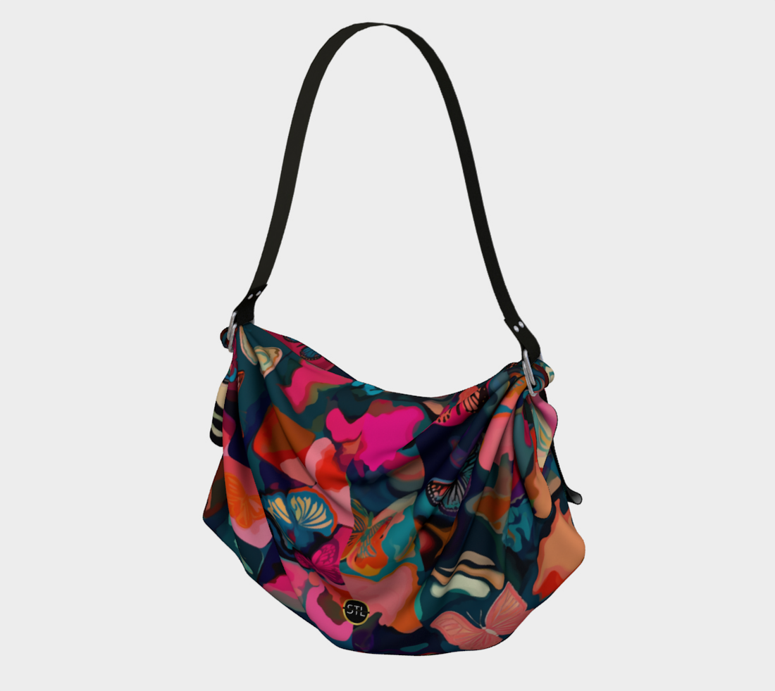 Surrounded by Butterflies Hobo Scarf Bag