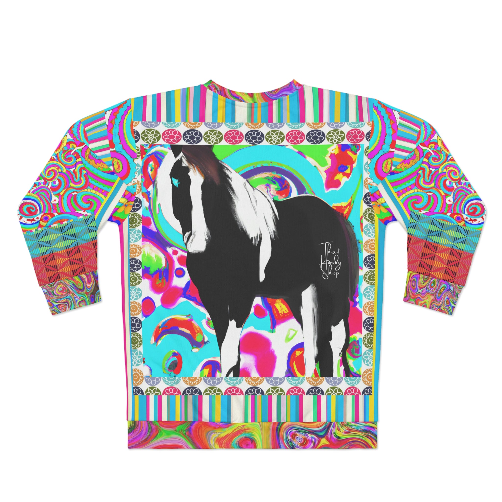 Sudadera unisex Crown Jewel Horsey Pop Art