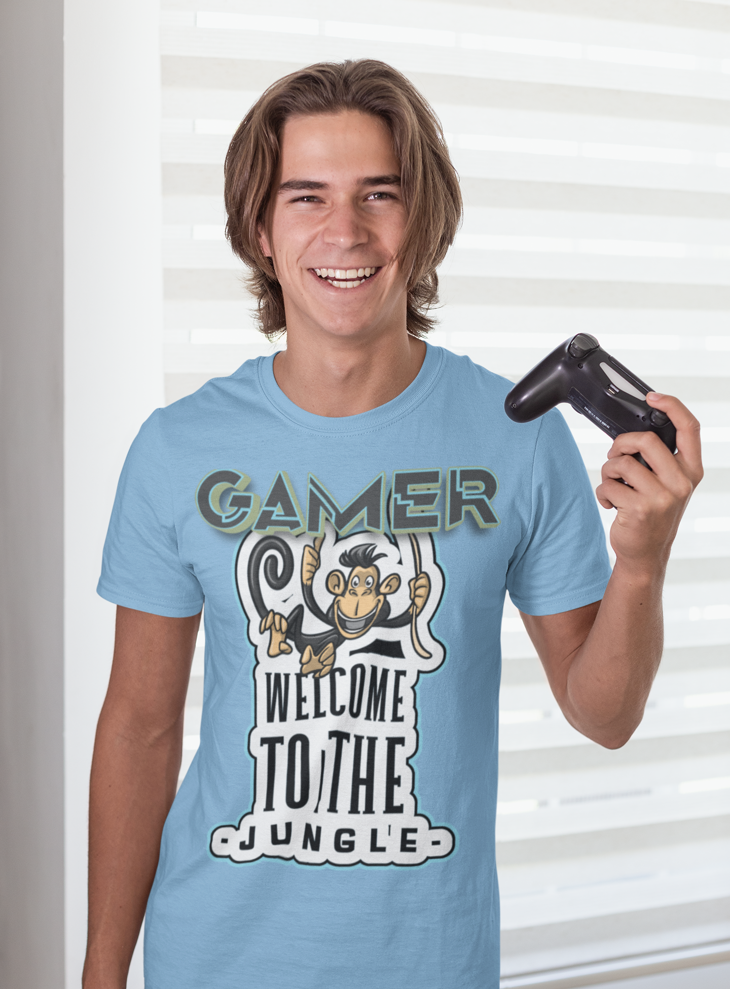 Bienvenido a la camiseta para juegos unisex Jungle Heavyweight 