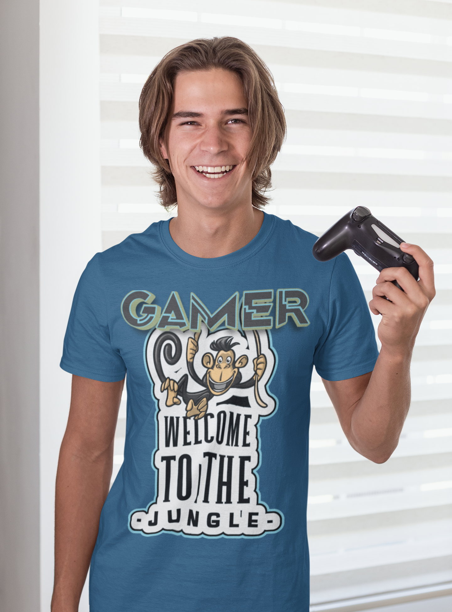 Bienvenido a la camiseta para juegos unisex Jungle Heavyweight 