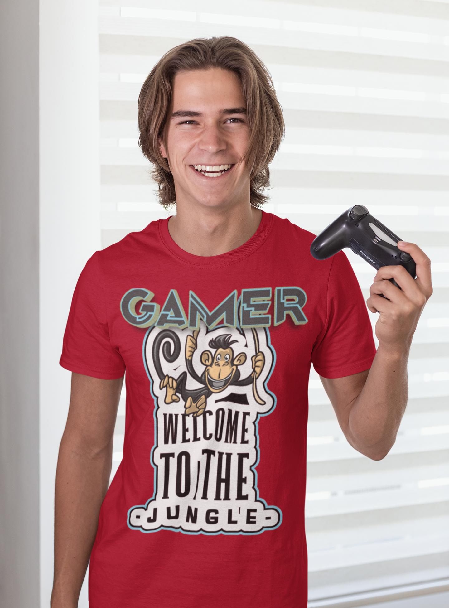 Bienvenido a la camiseta para juegos unisex Jungle Heavyweight 