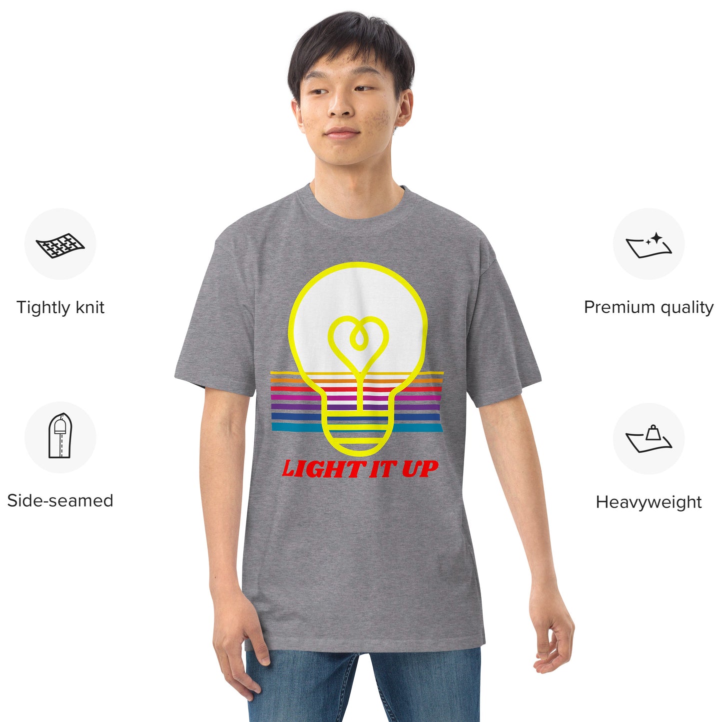 Light It Up! Heavyweight Unisex T-Shirt