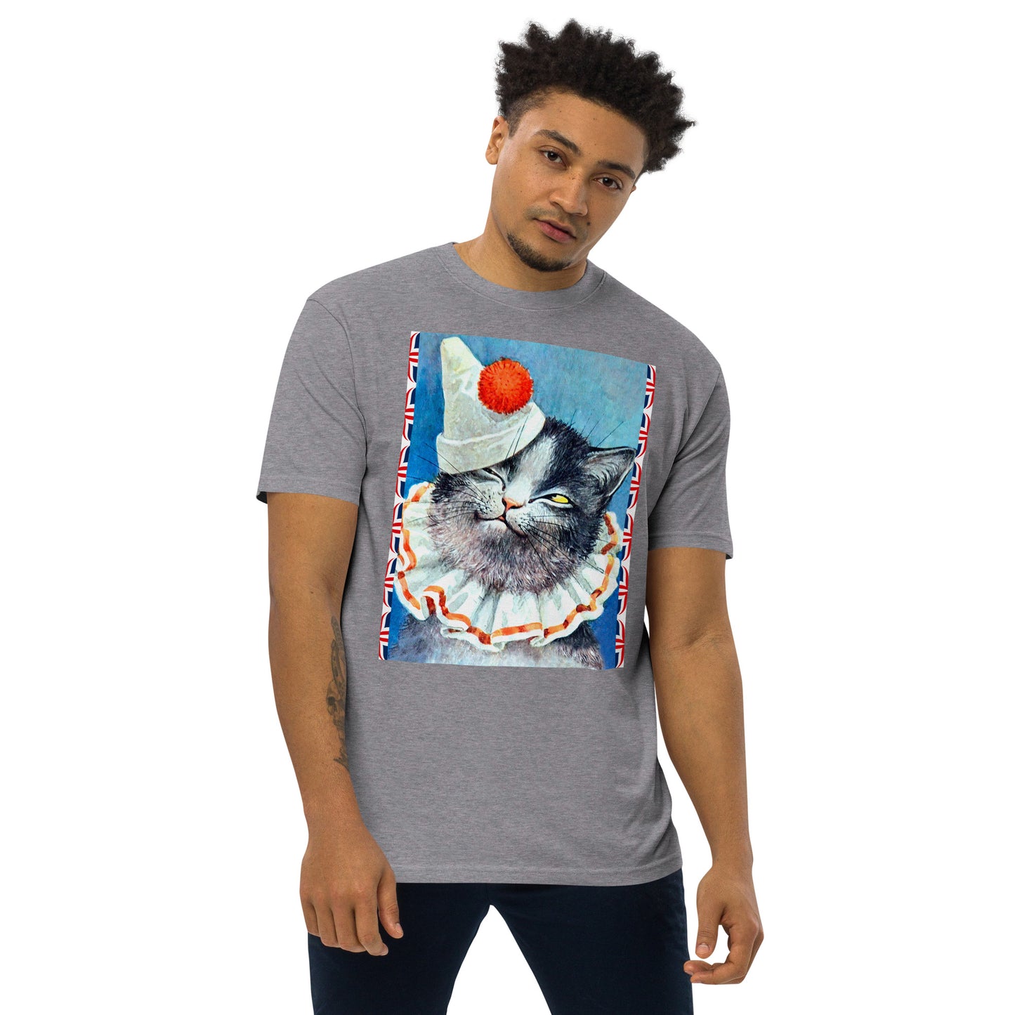 Camiseta pesada Die Karen Clown Cat