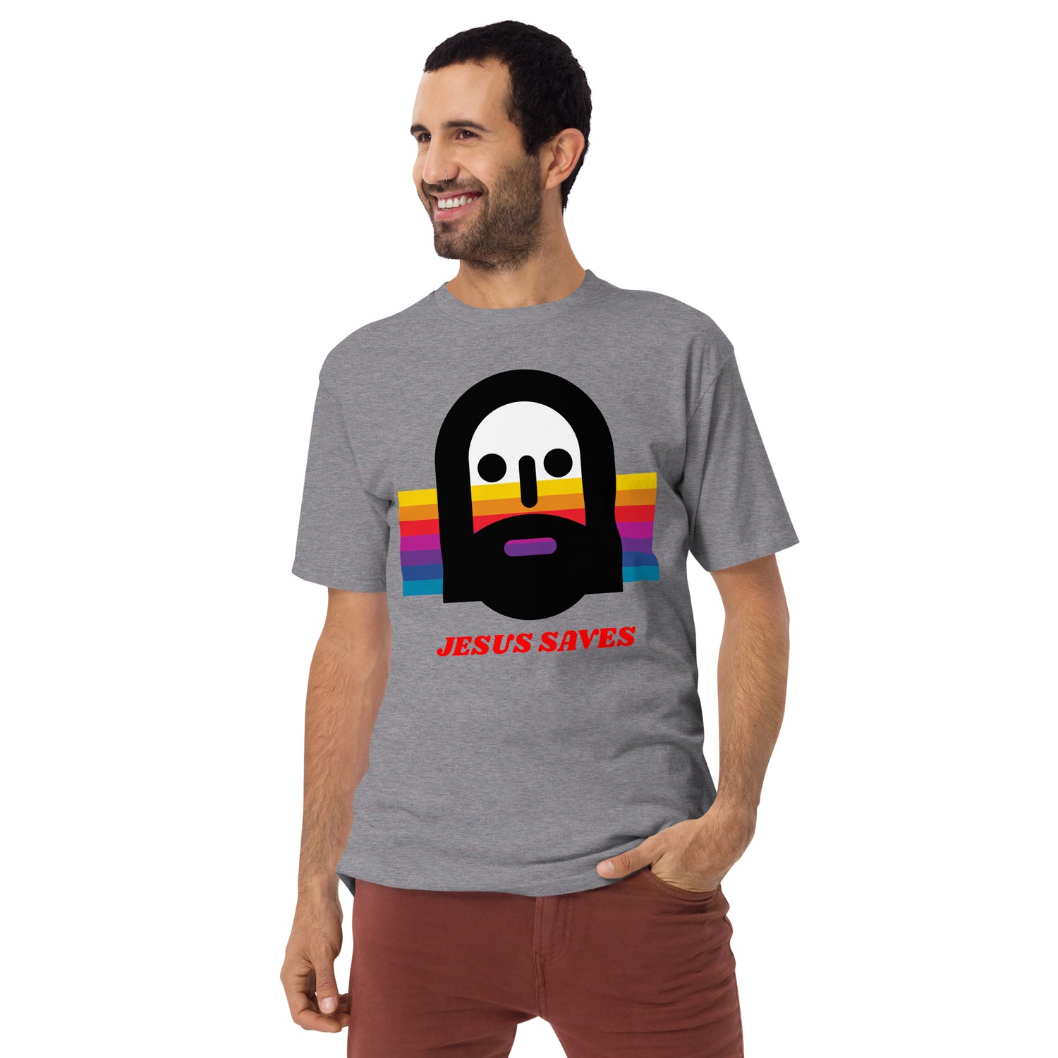 Jesus Saves Heavyweight T-Shirt