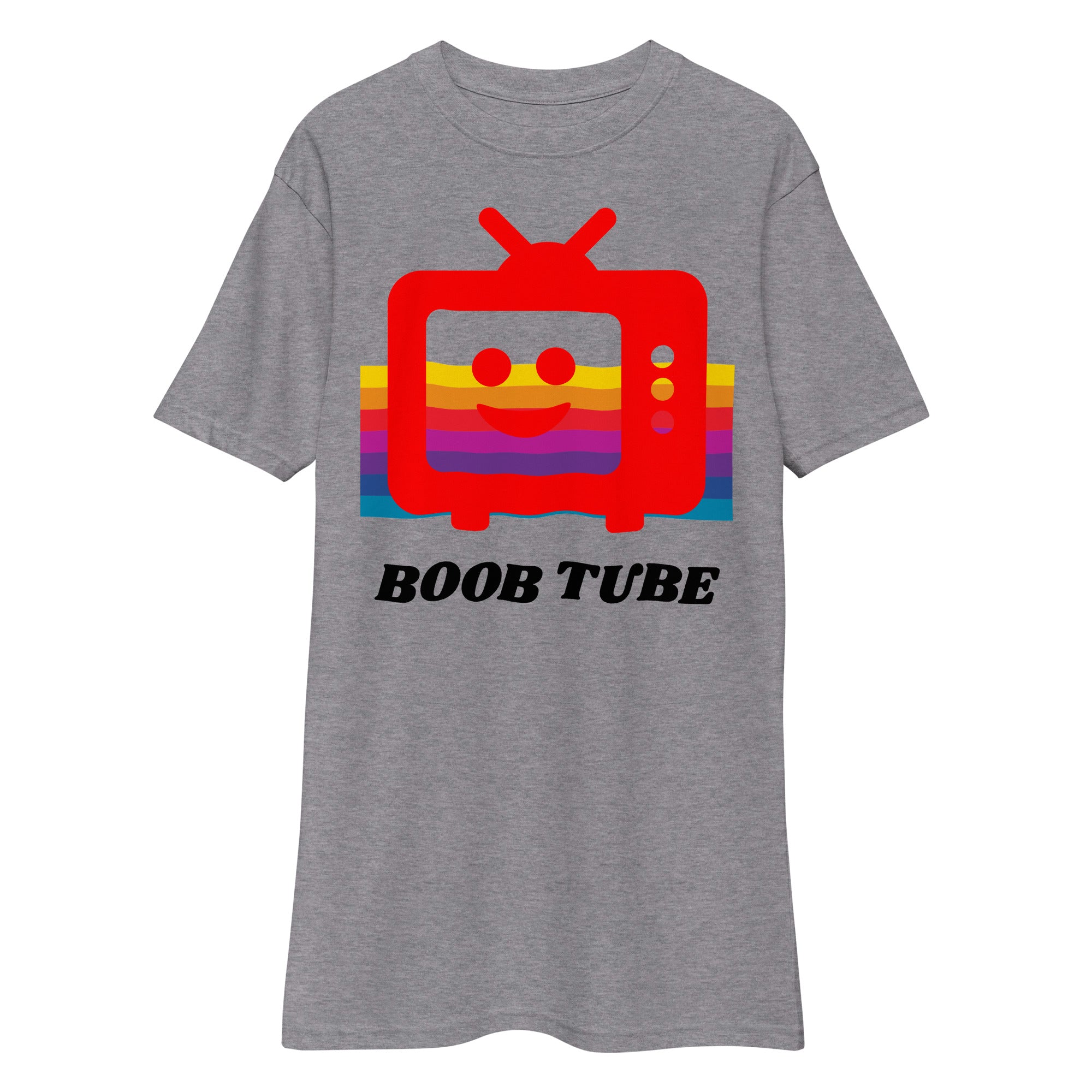 Boob Tube Retro Print Unisex Heavyweight Tee