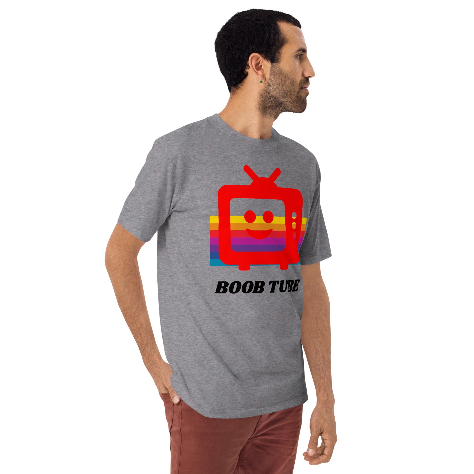 Boob Tube Retro Print Unisex Heavyweight Tee