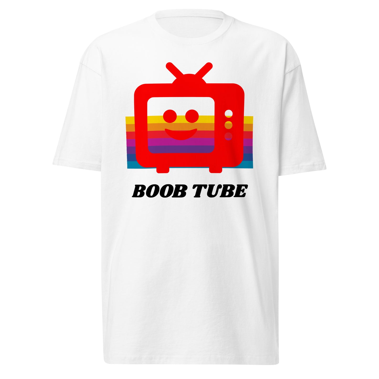 Camiseta pesada con estampado retro Boob Tube