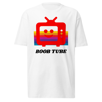 Camiseta pesada con estampado retro Boob Tube