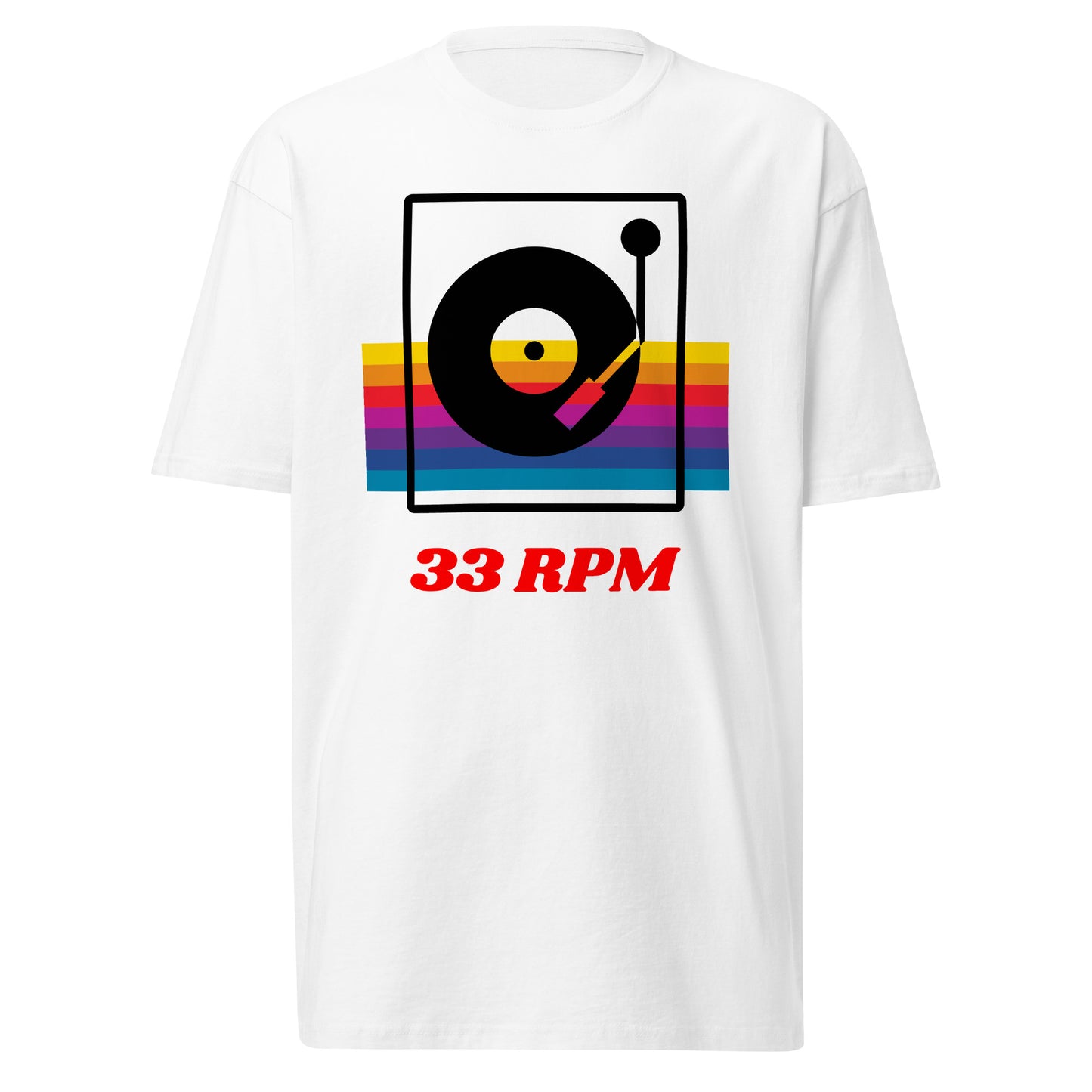 33 RPM Retro Print Heavyweight Tee
