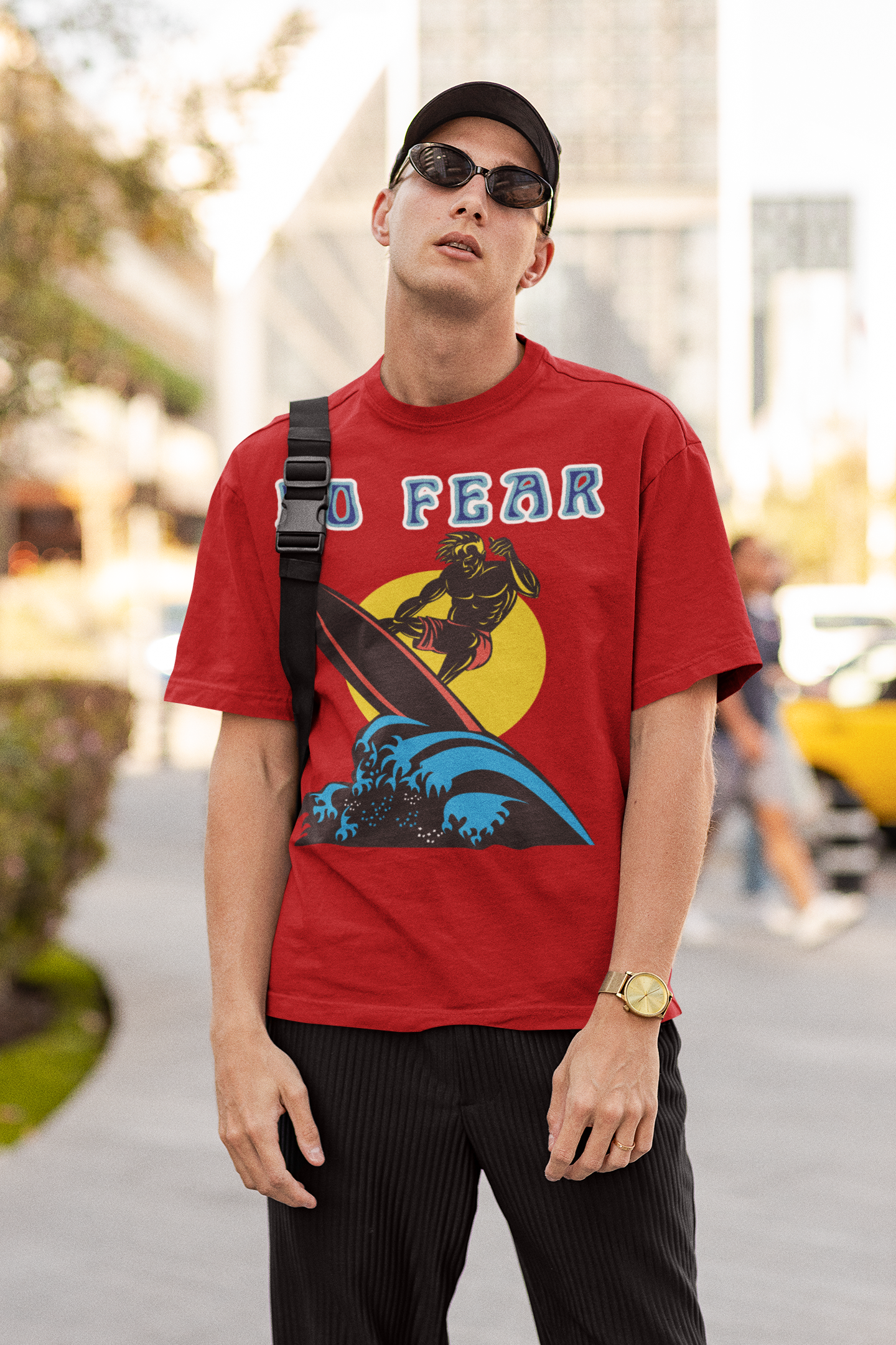 No Fear Lone Surfer Heavyweight Tee