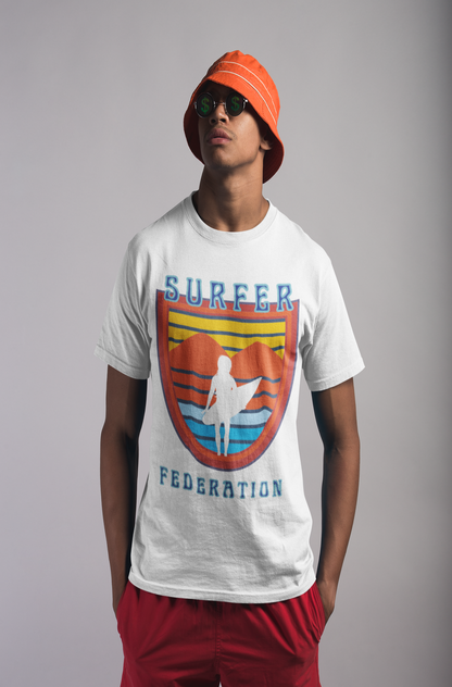 Camiseta de peso pesado de la Liga de la Federación de Surfistas