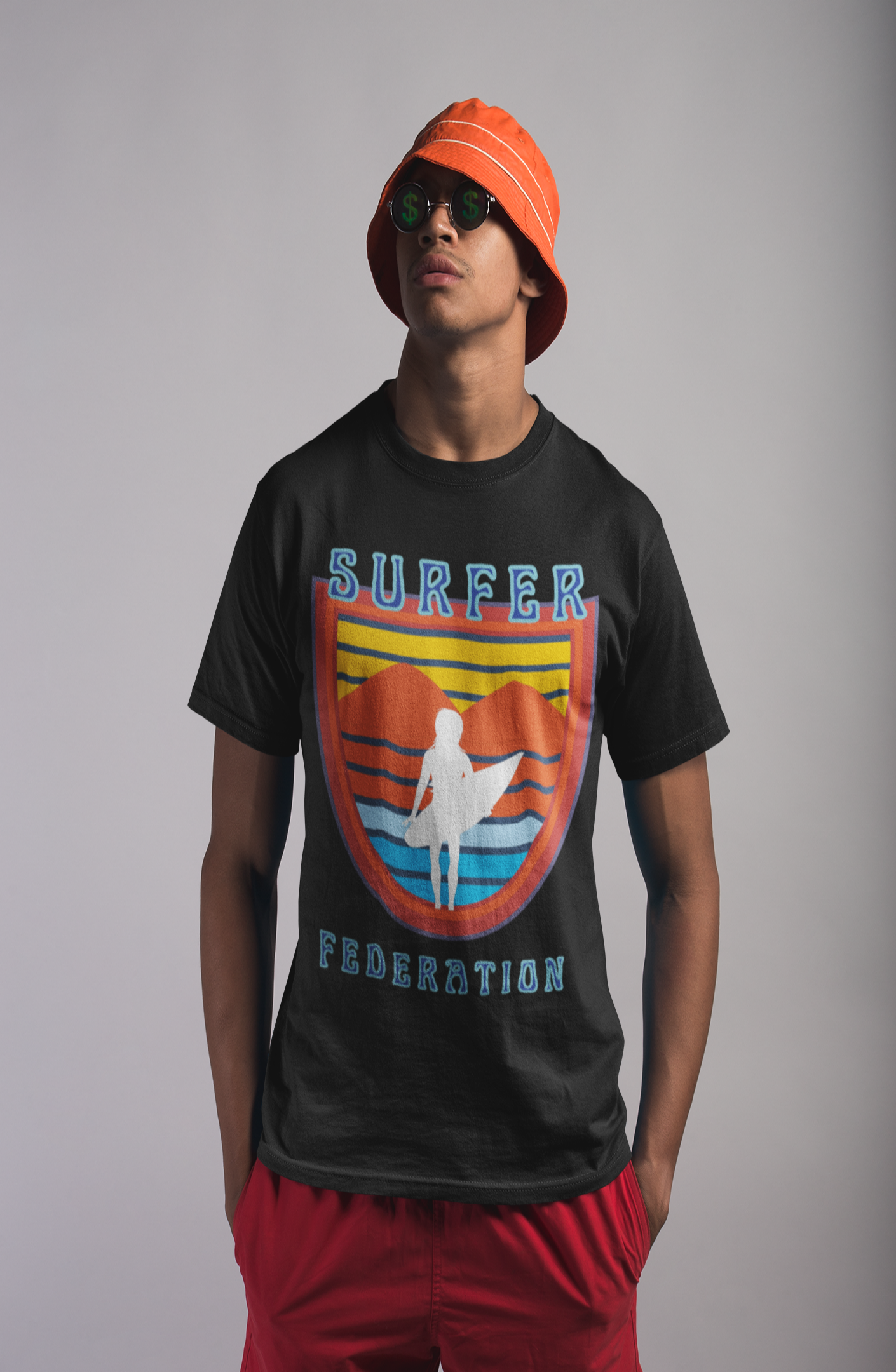 Camiseta de peso pesado de la Liga de la Federación de Surfistas