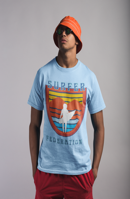 Camiseta de peso pesado de la Liga de la Federación de Surfistas