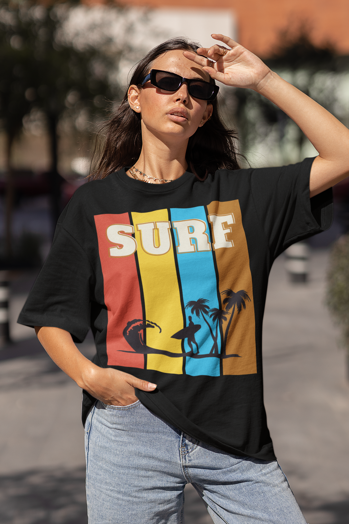Surf is Life Palm Tree Edition Heavyweight Tee