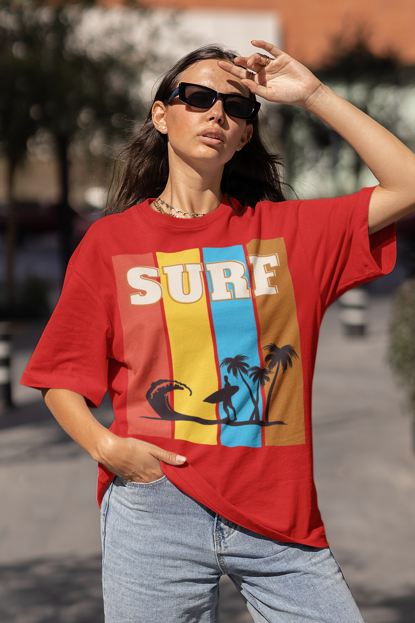 Surf is Life Palm Tree Edition Heavyweight Tee
